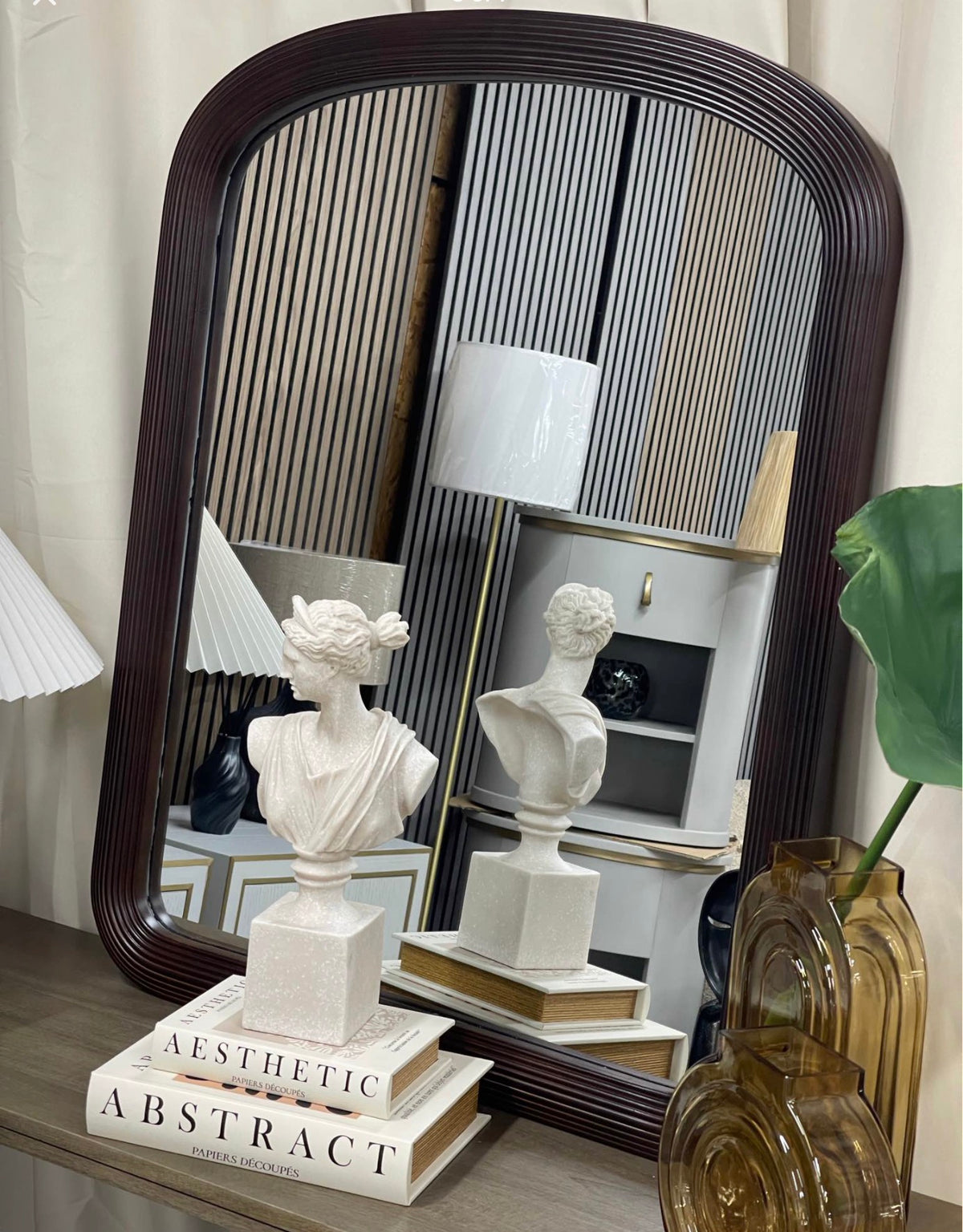 Ciara Ribbed Arch Wall Mirror