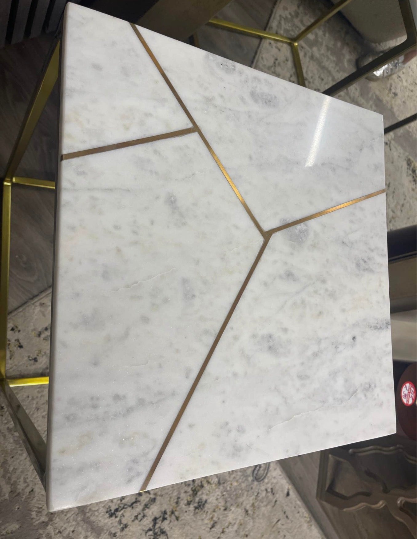 Marble Square Side Table