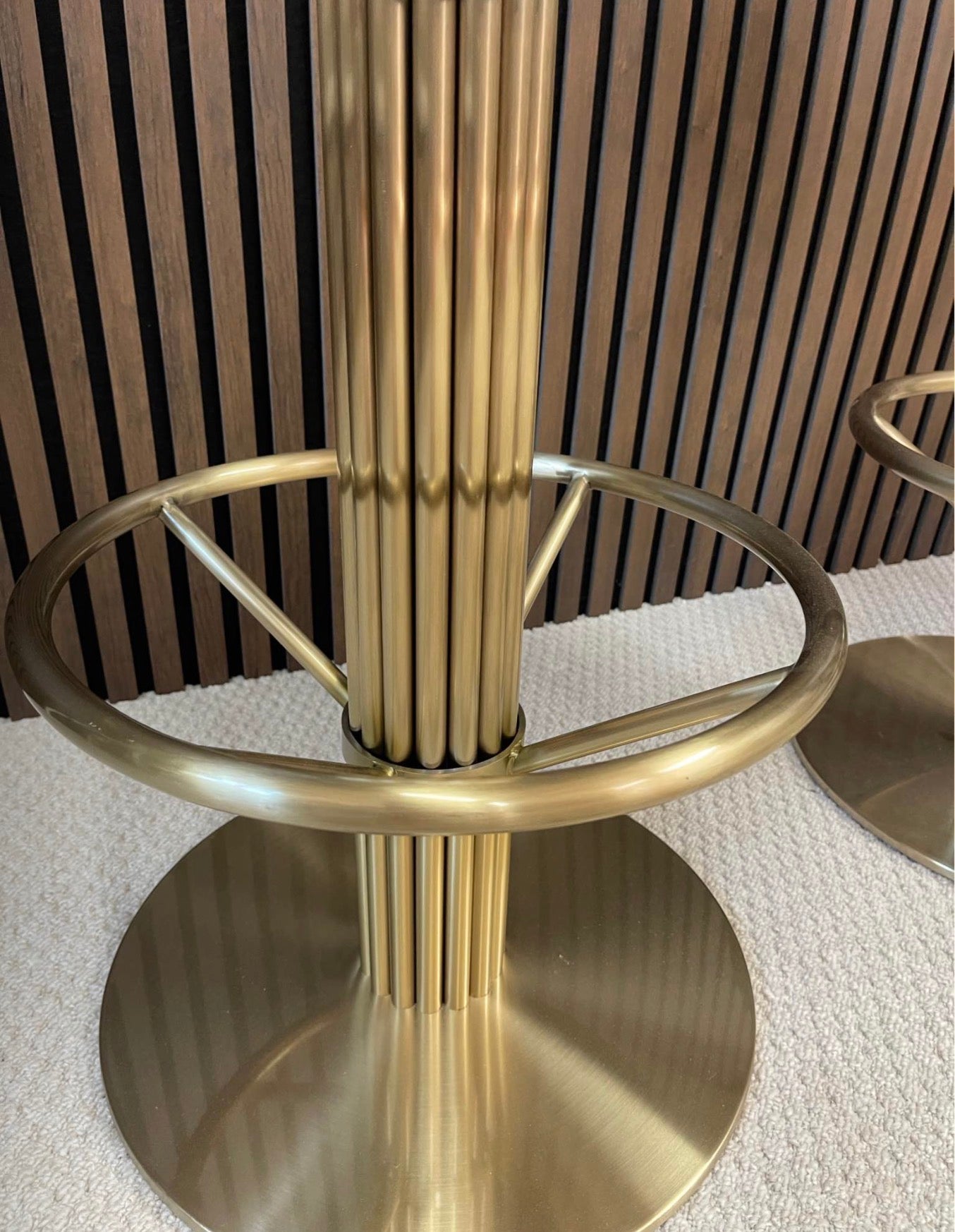 Olive Green Kitchen Stools x3