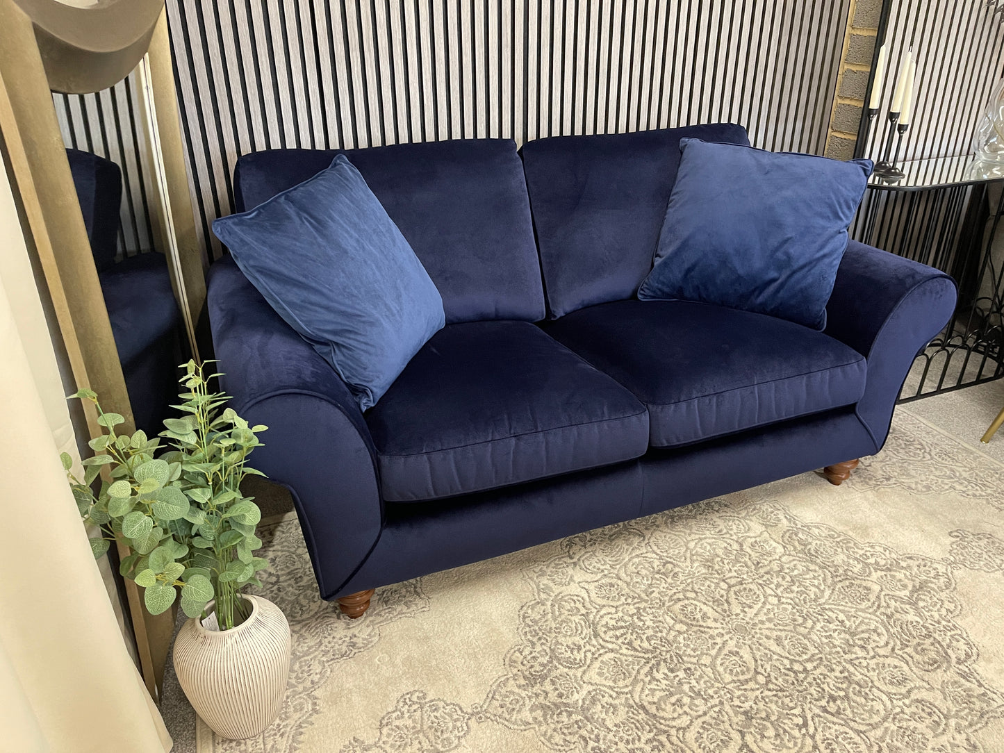 Dfs 2 seater velvet sofa