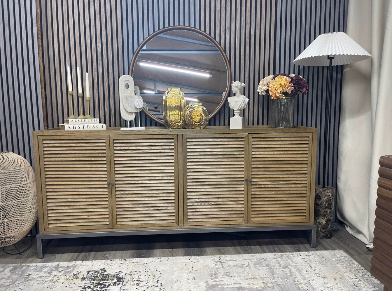 Natural Oak Large Sideboard
