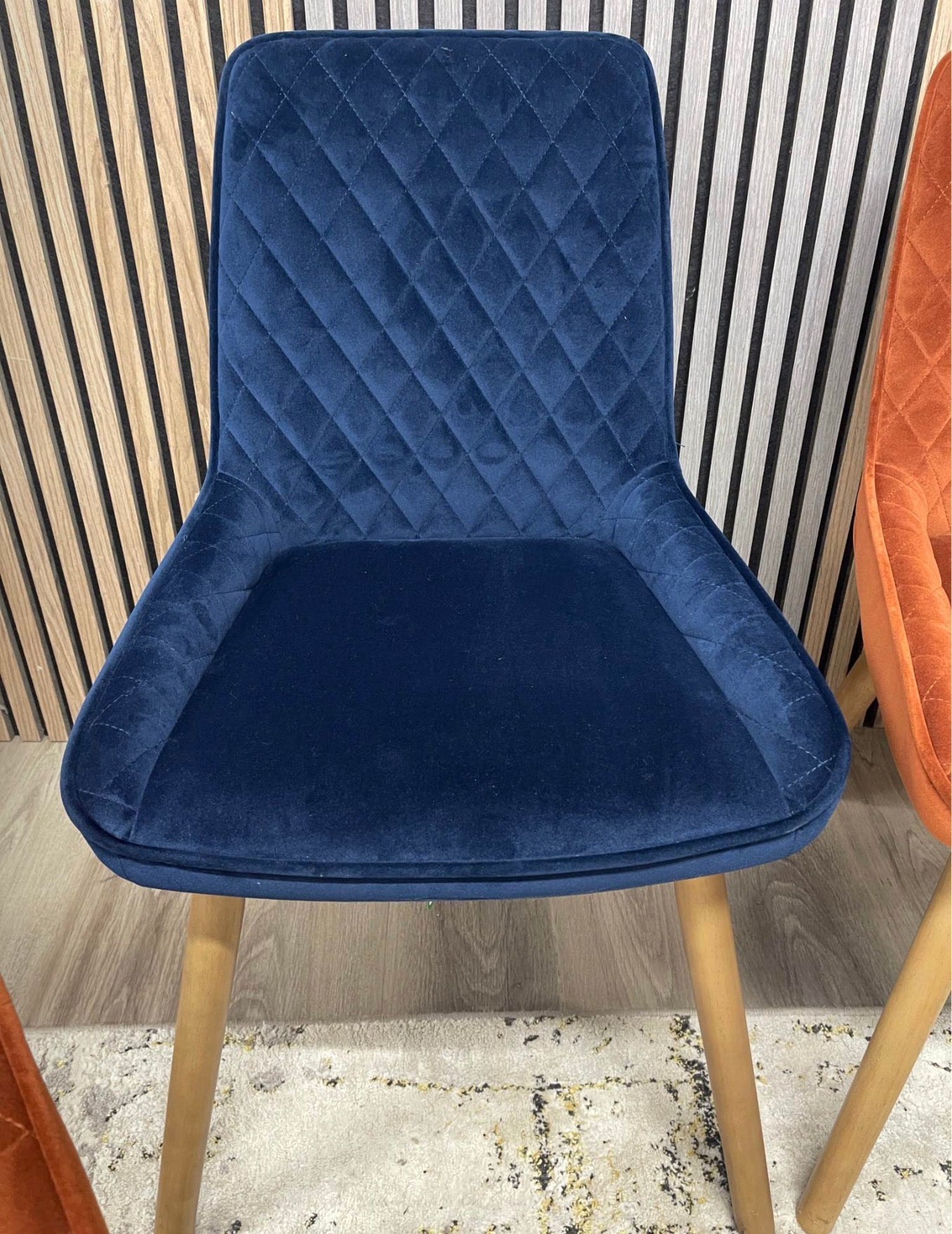 Set Of 2 Hamilton Navy Dining Chairs