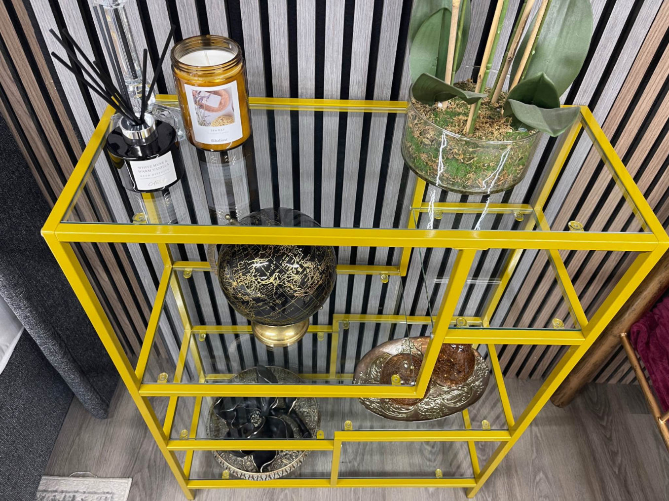 Glass Shelving Unit