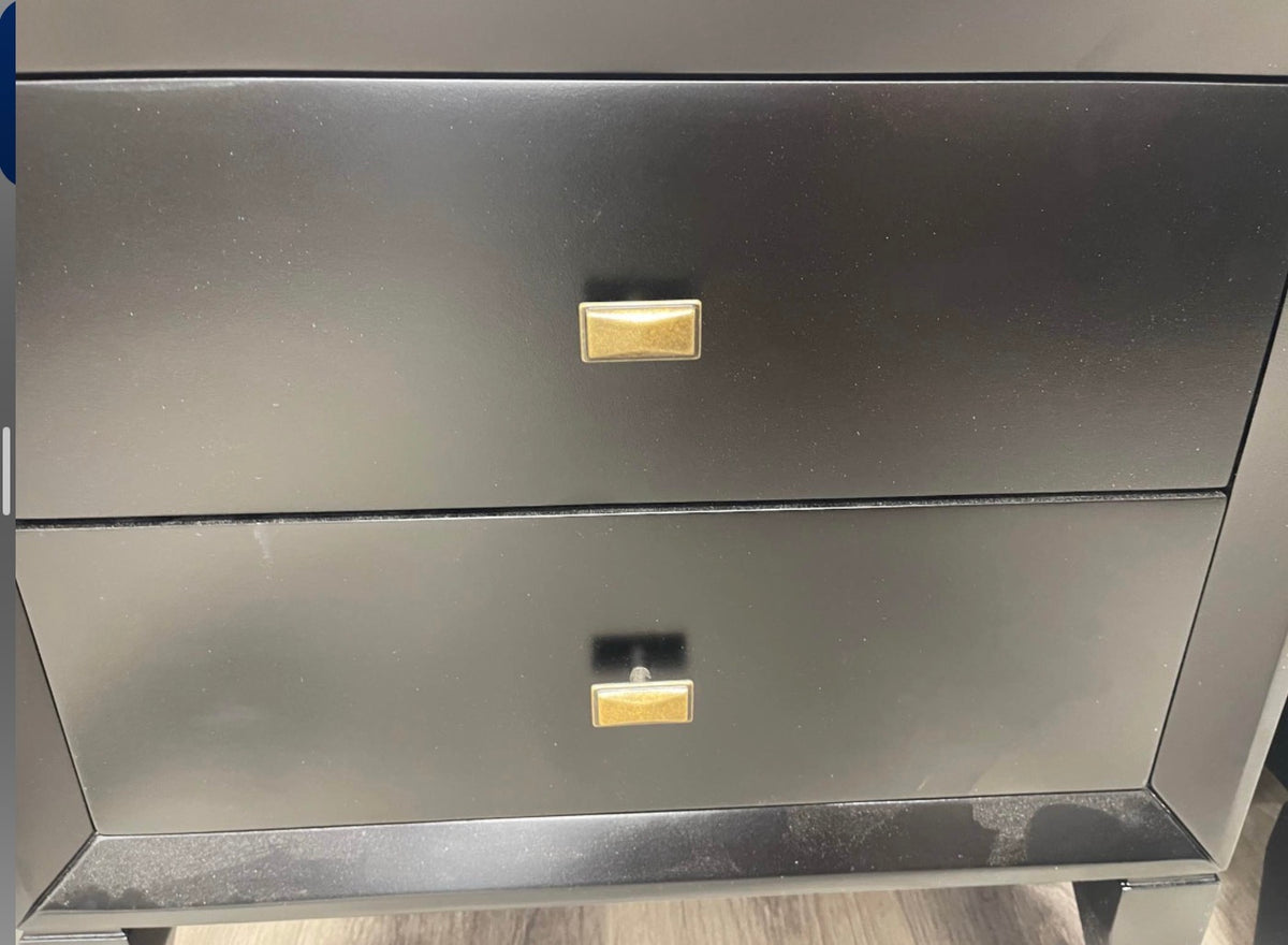 Set Of 2 Nancy Dark Walnut Bedside Tables