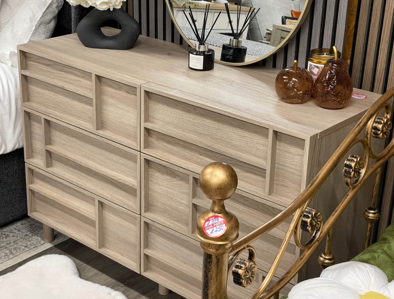 Next Light Oak Chest Of 6 Drawers