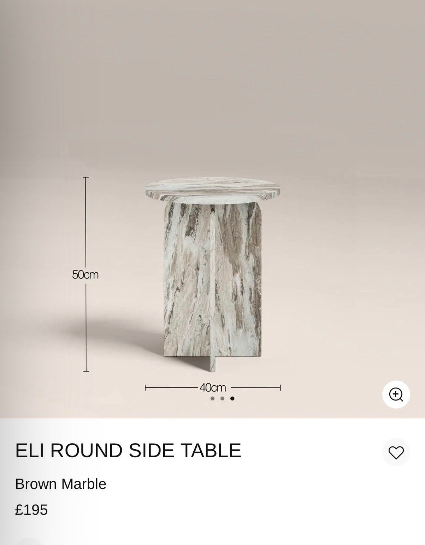 Marble Side Table
