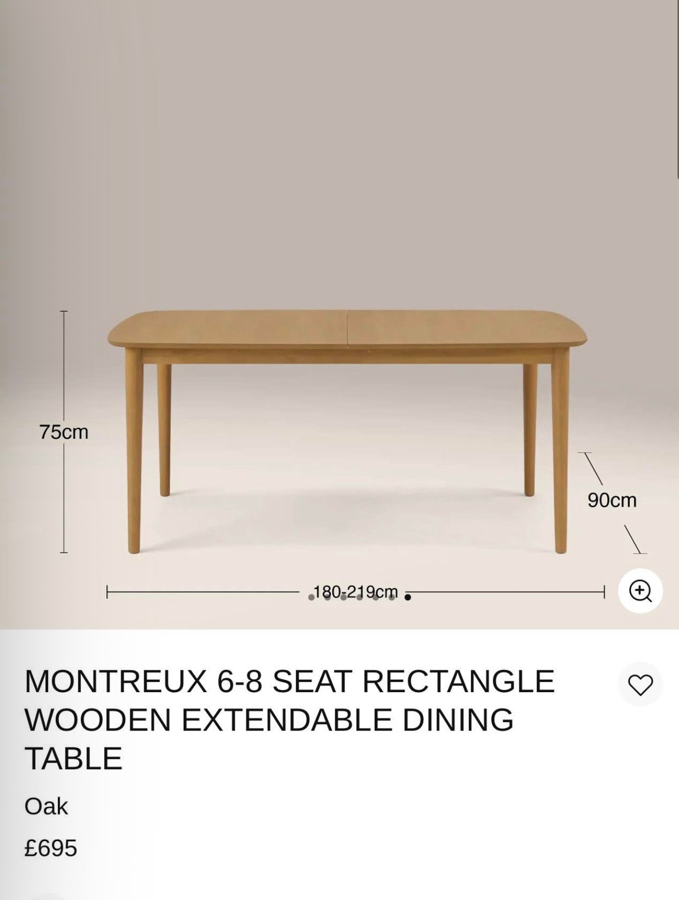 Walnut Rectangular Extendable Dining Table
