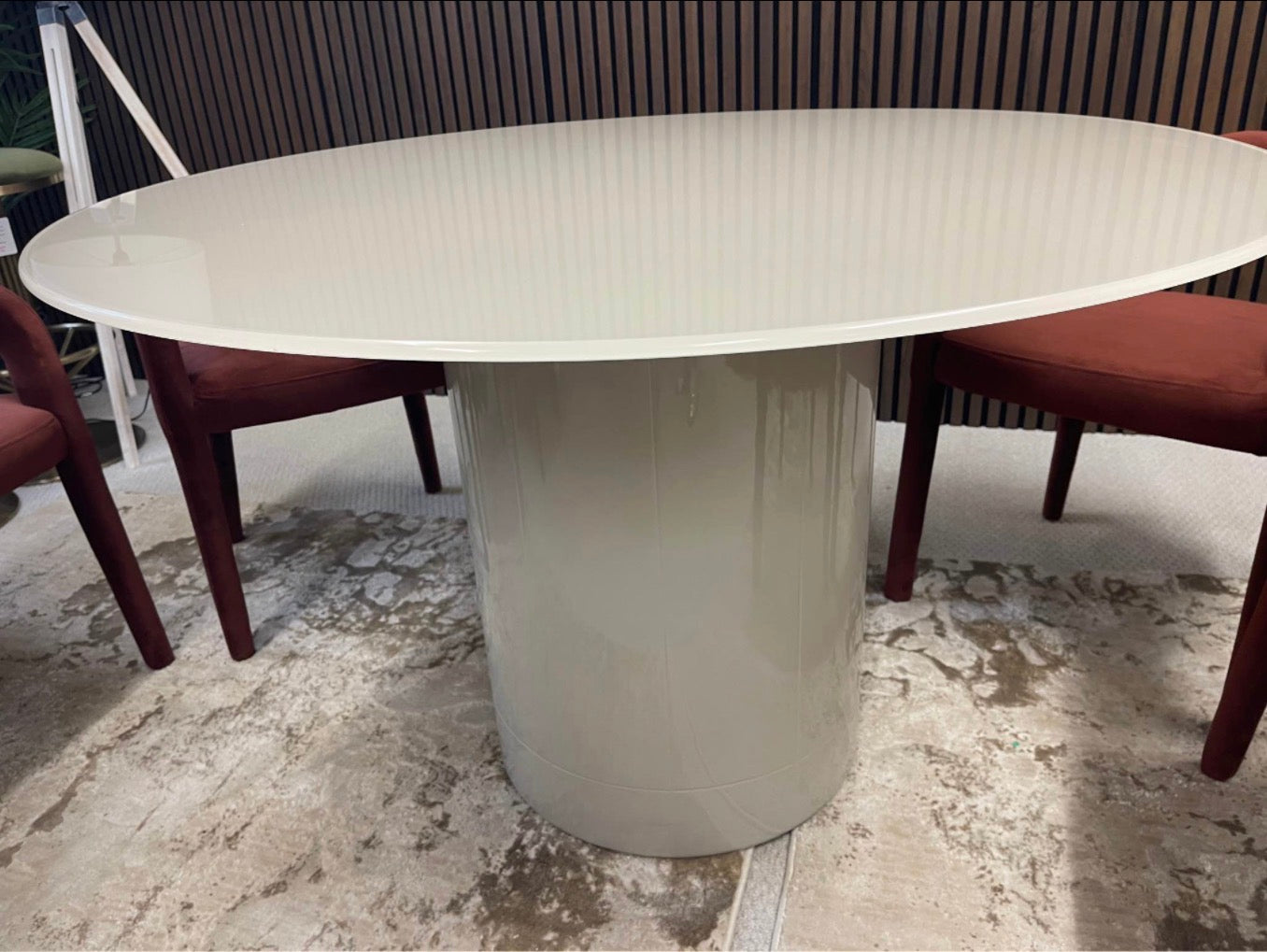 Glass Round Dining Table