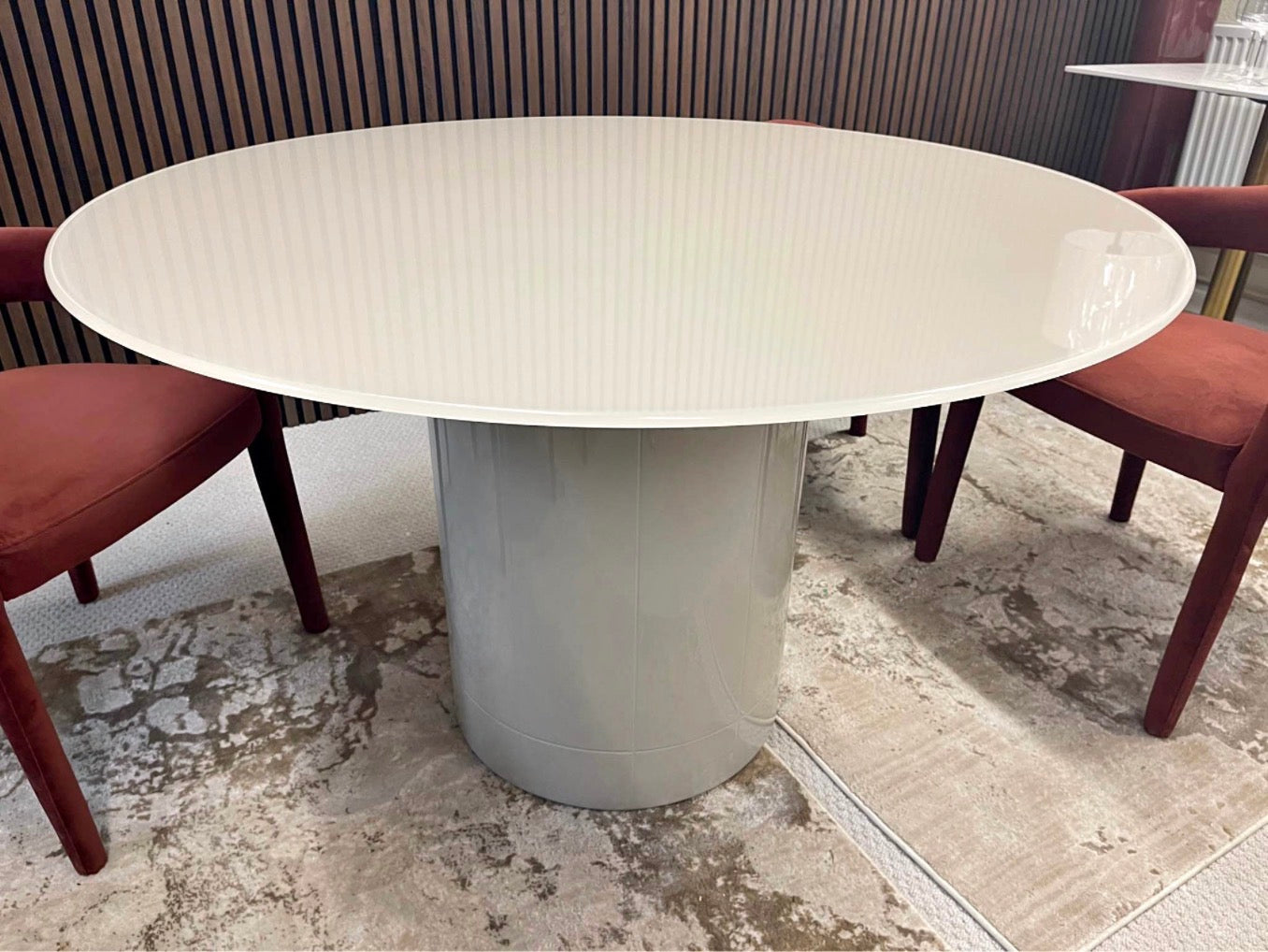 Glass Round Dining Table