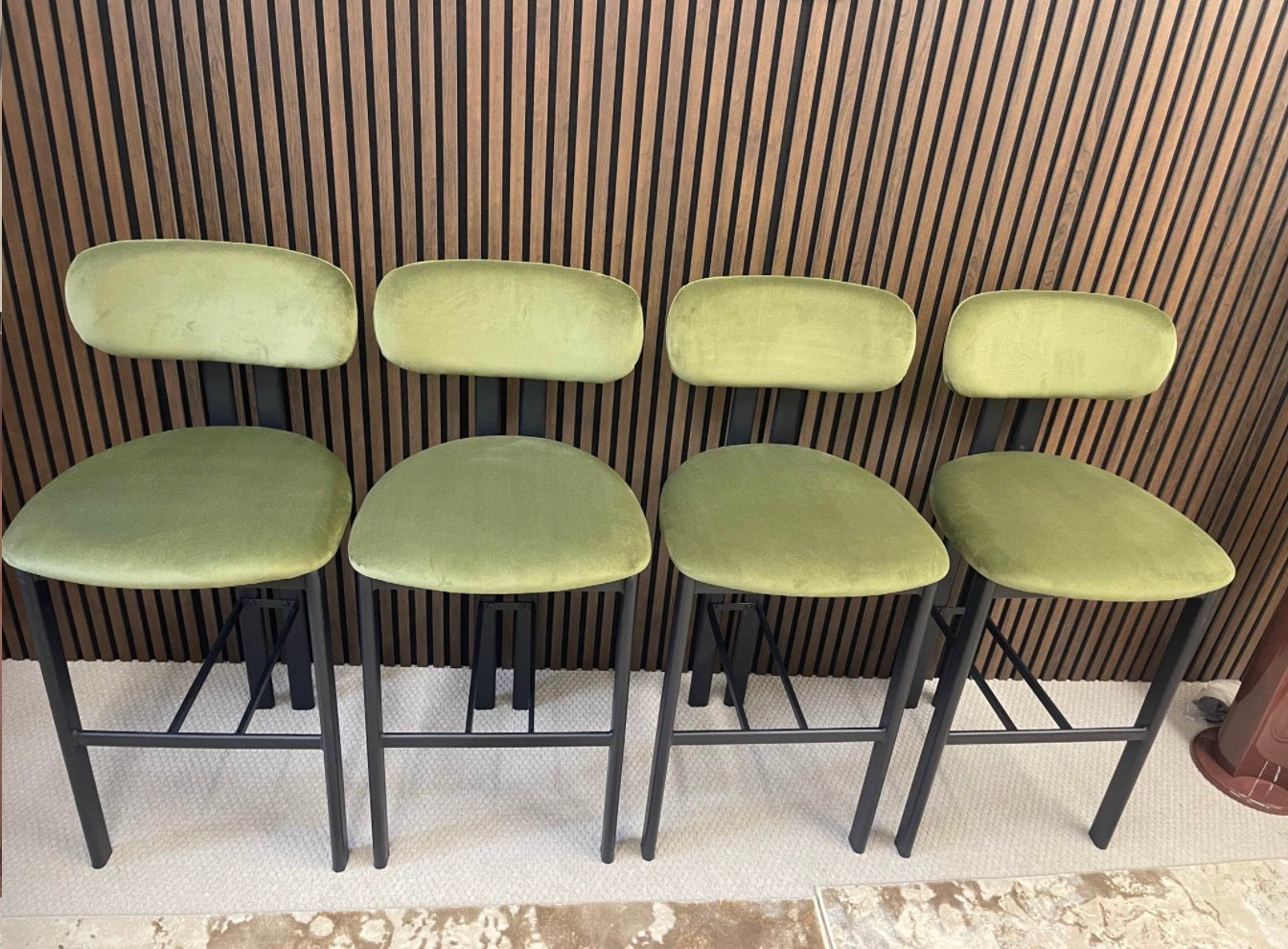 Moss Green Arbor Barstools x4