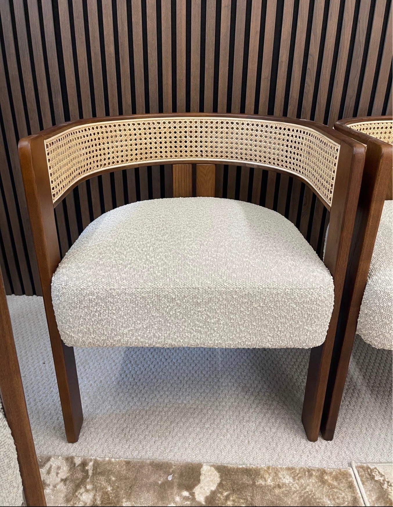 Wooden Carver Dining Chairs x4