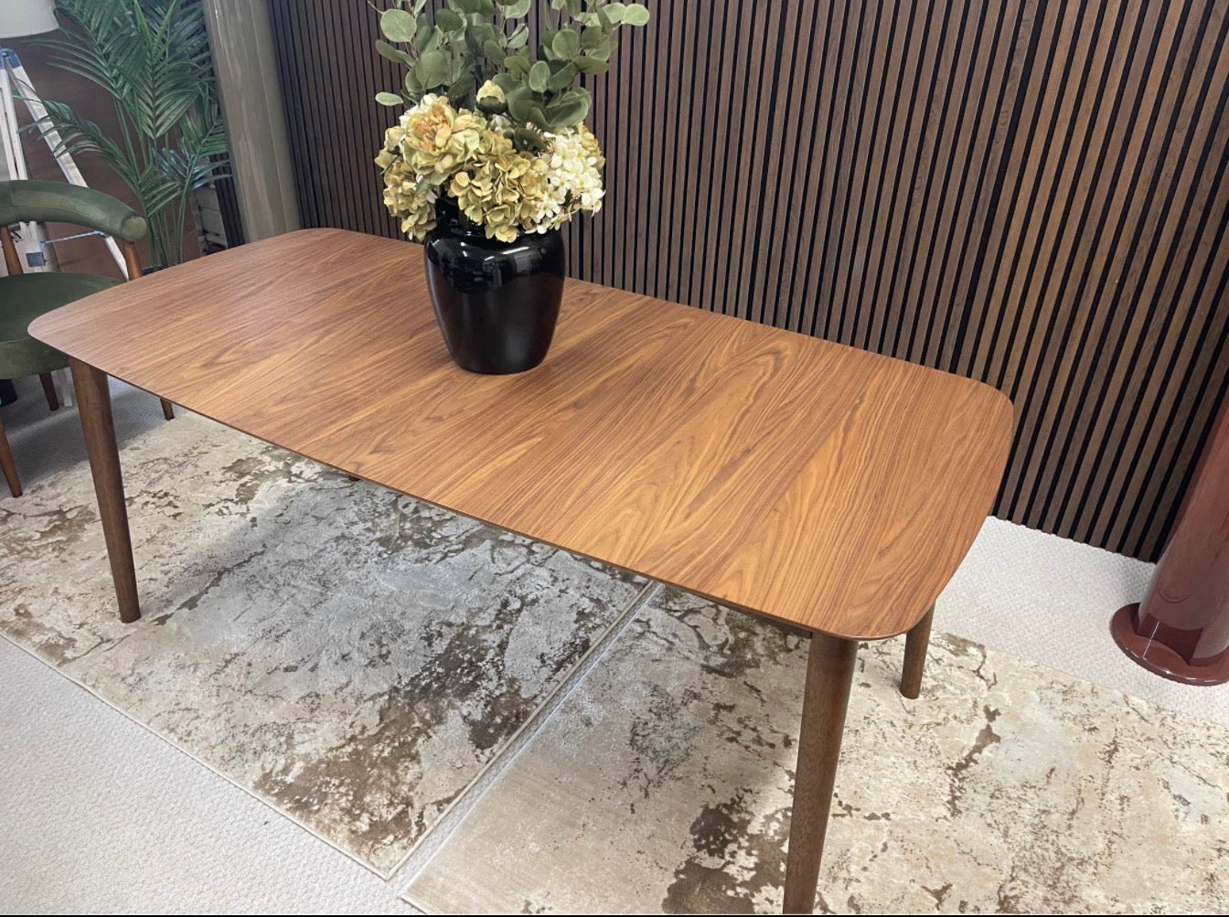 Walnut Rectangular Extendable Dining Table