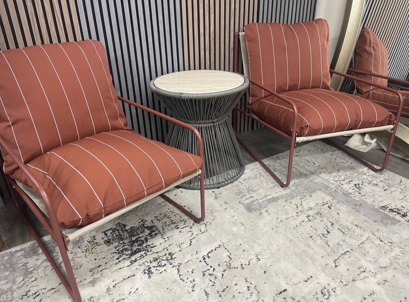 Red Garden Bistro Set