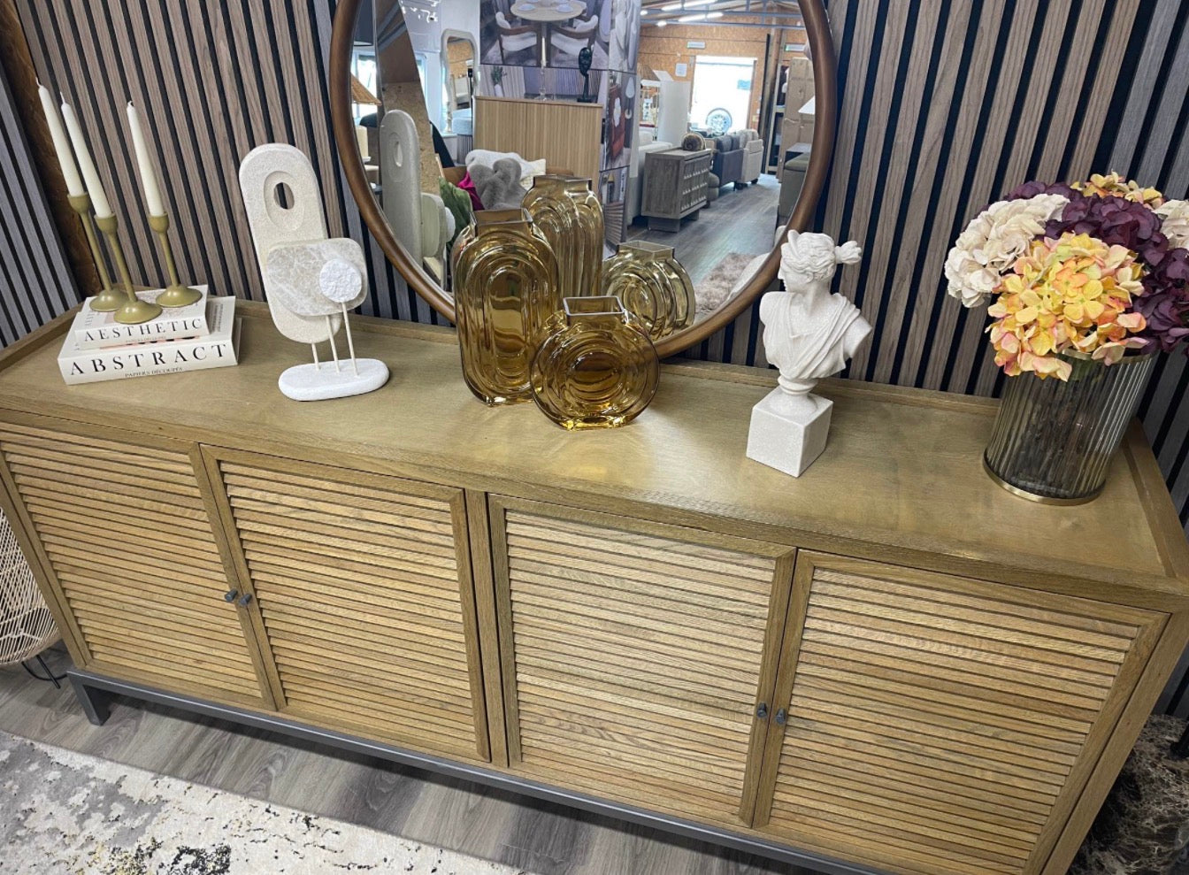 Natural Oak Large Sideboard