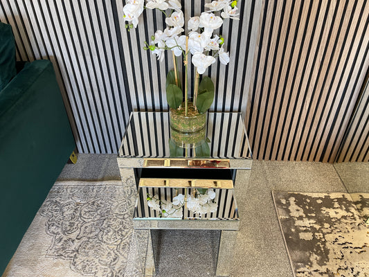 Mirrored side tables