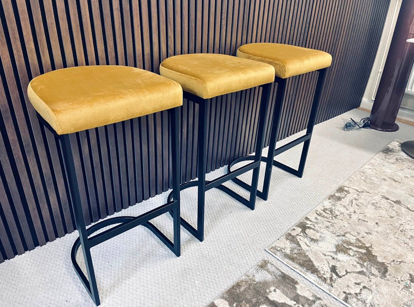 Mustard Yellow Barstool x3
