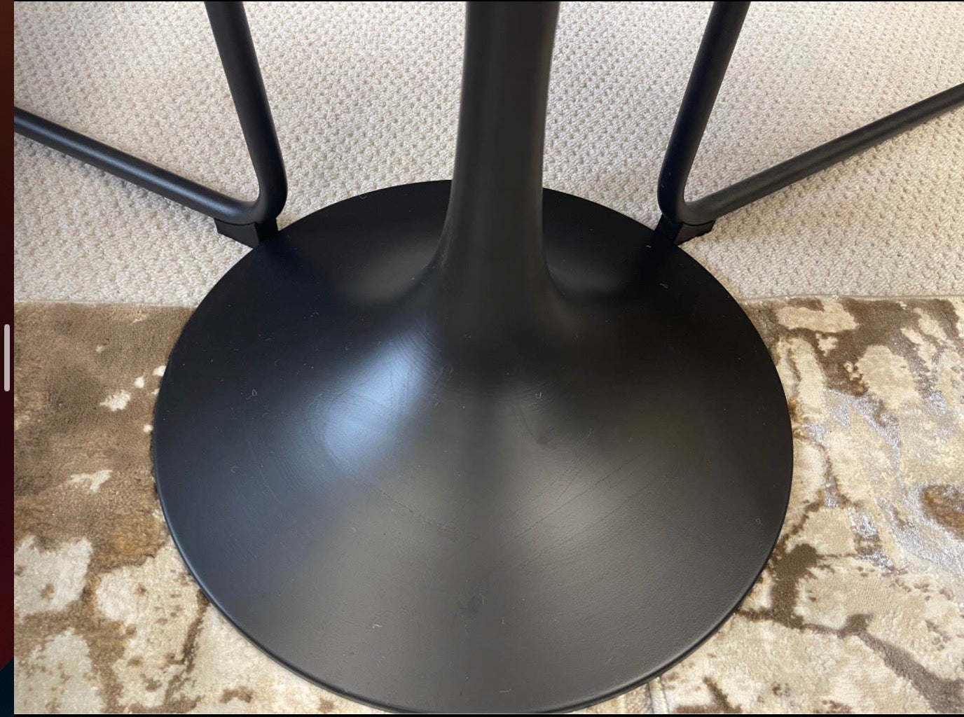 Marble Top Bar Table Only