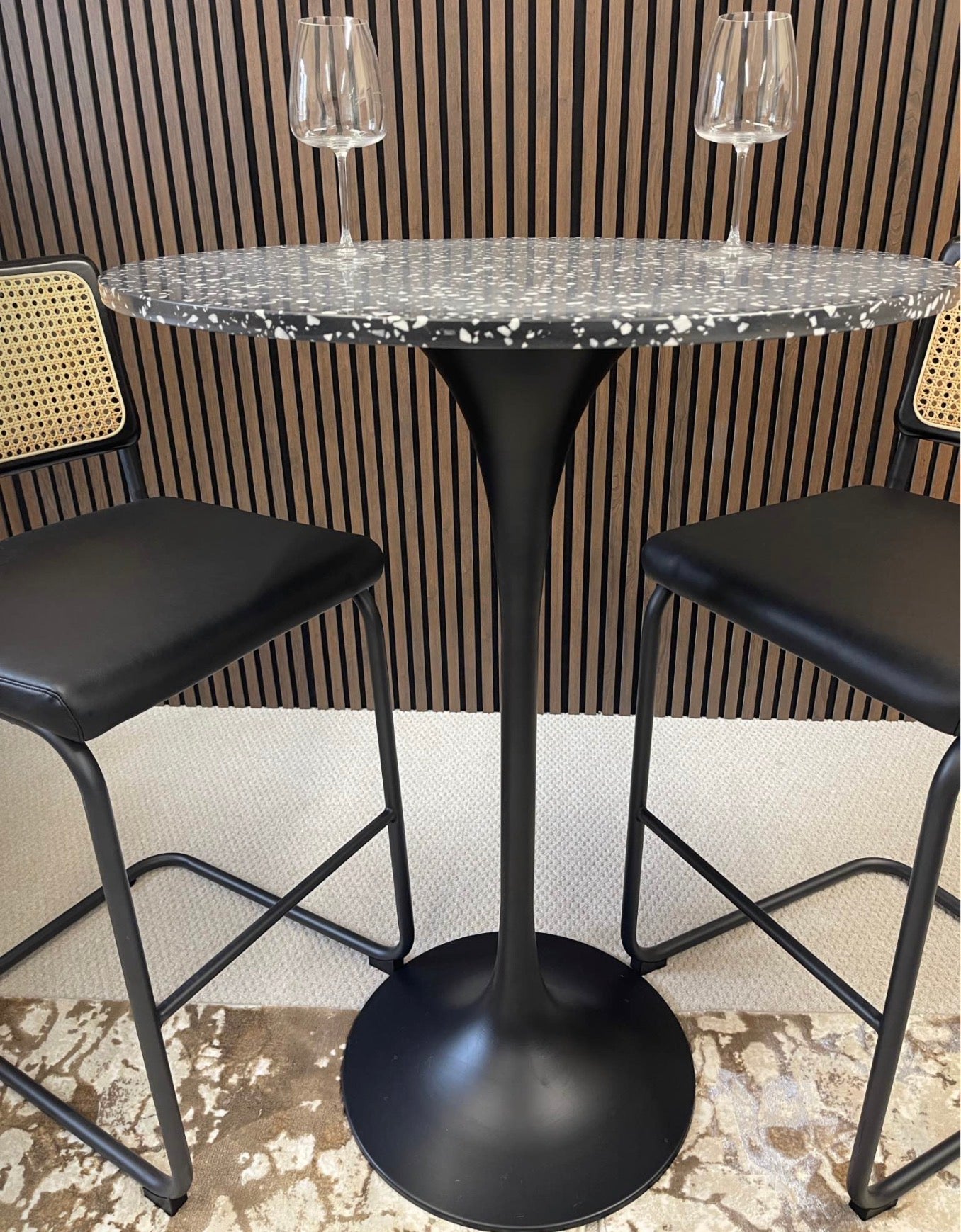 Marble Top Bar Table Only