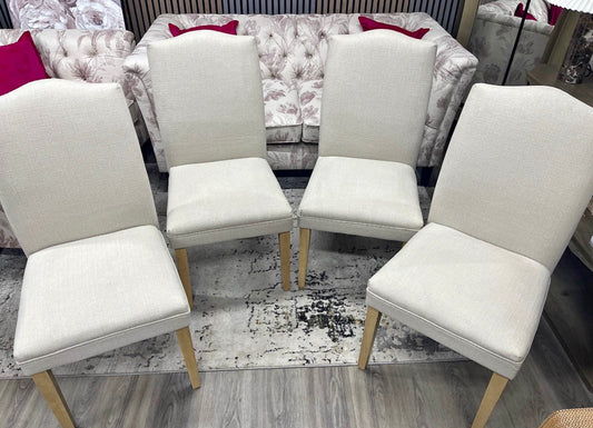 Next Malvern Wood Dining Chairs x4