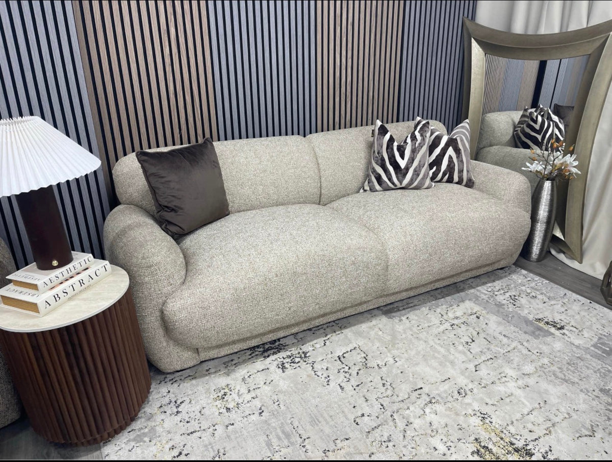 Cloud Latte Boucle 3 Seater Sofa