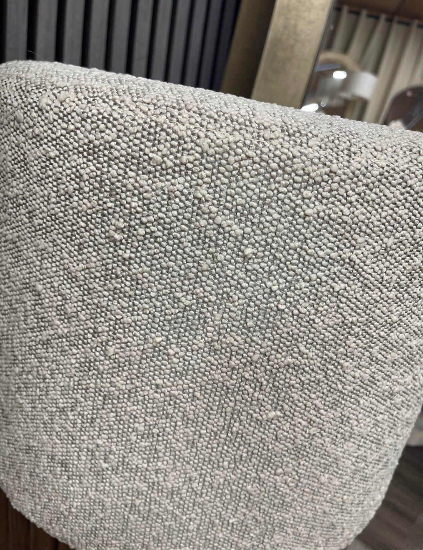 Speckled Stone Boucle Pouffe