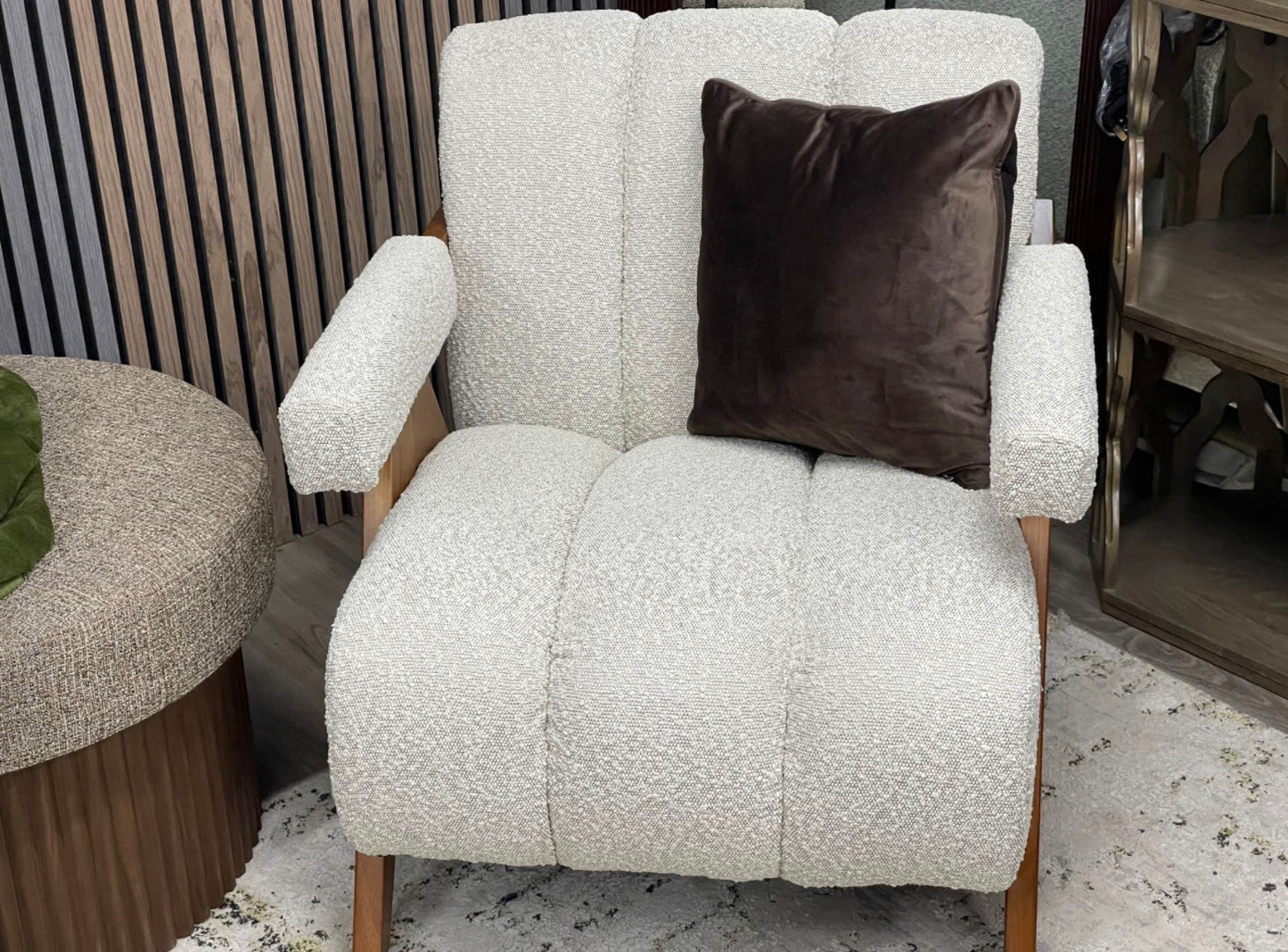 Paulo Boucle Accent Armchair