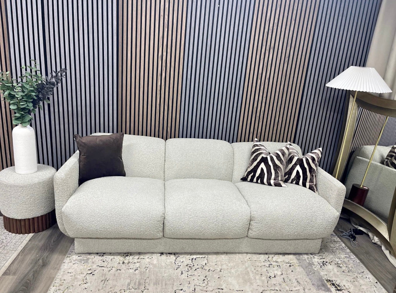 Connick Speckled Boucle 3 Seater Sofa