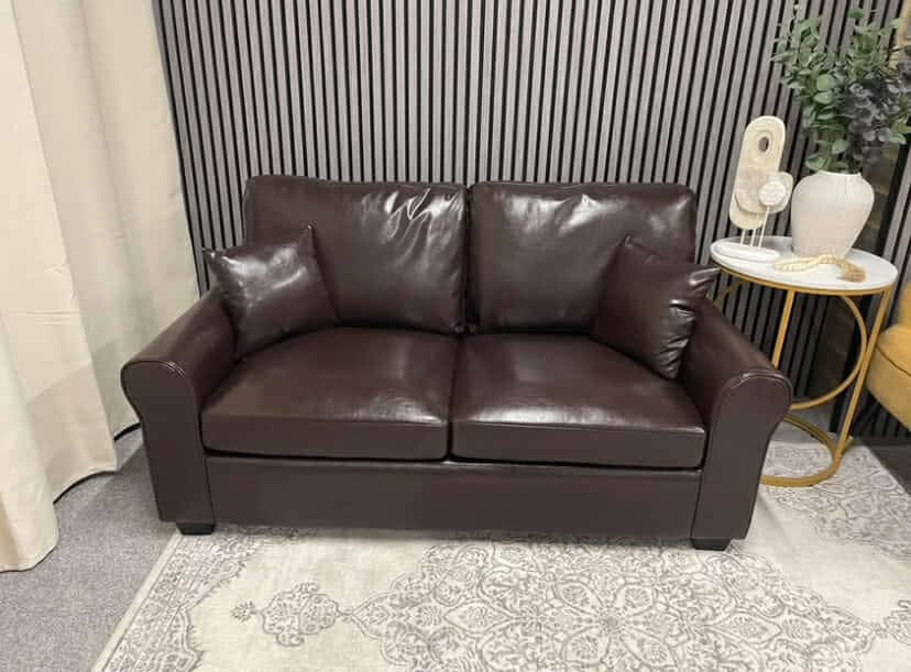 Brown Leather Sofa Bed