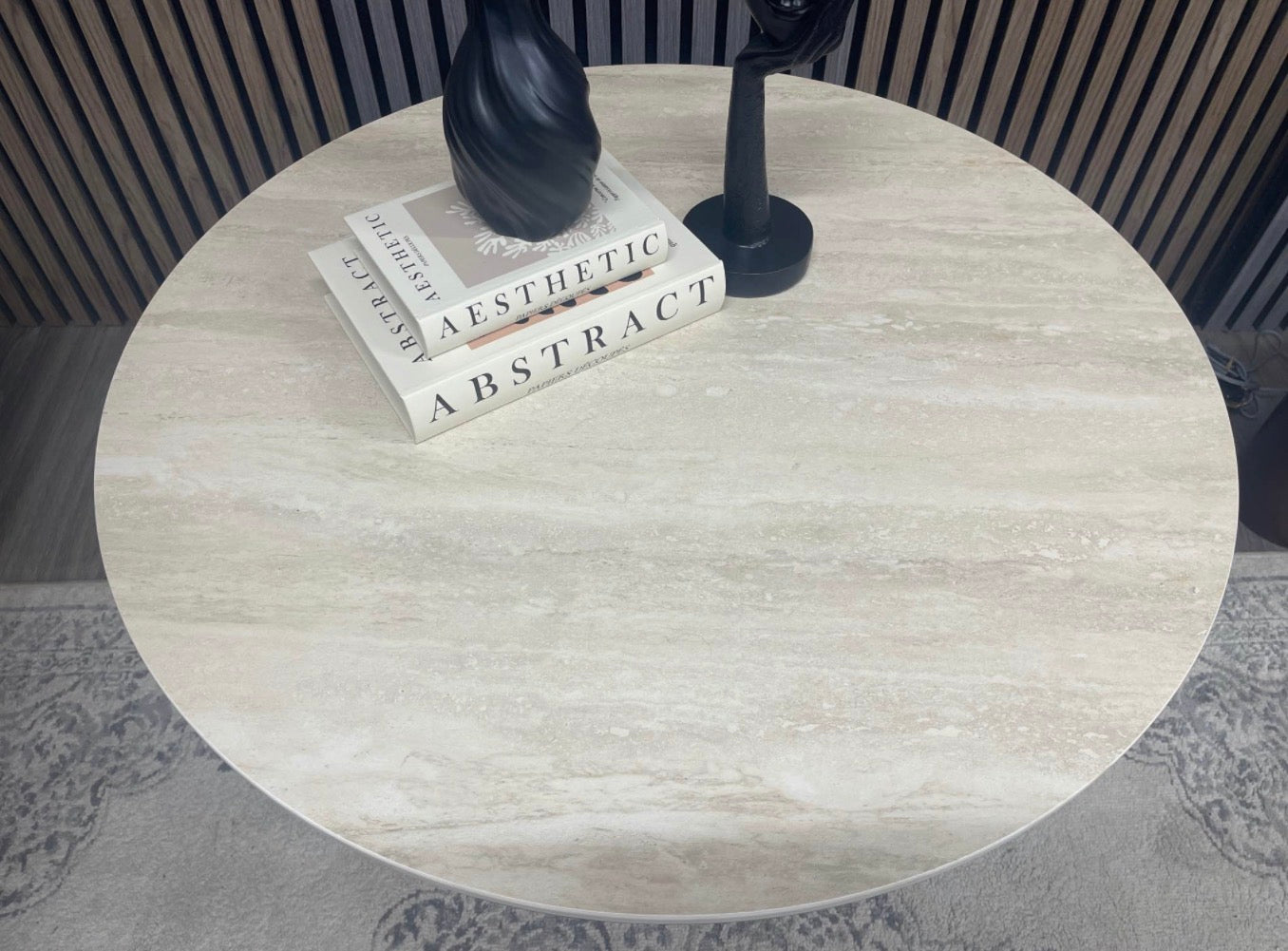 Noelle Round Stone Coffee Table