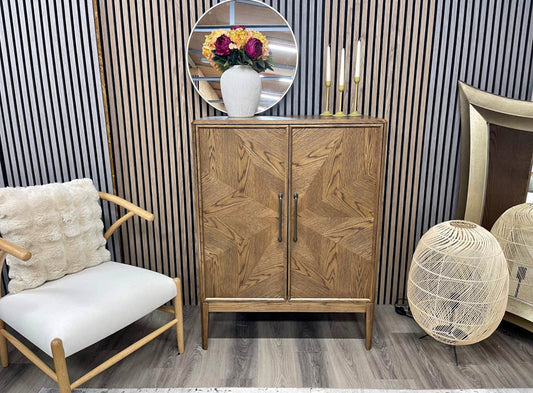 Next Nina Campbell Dark Oak Drinks Cabinet