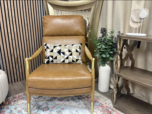 Next Faux Leather Flinton High Back Armchair