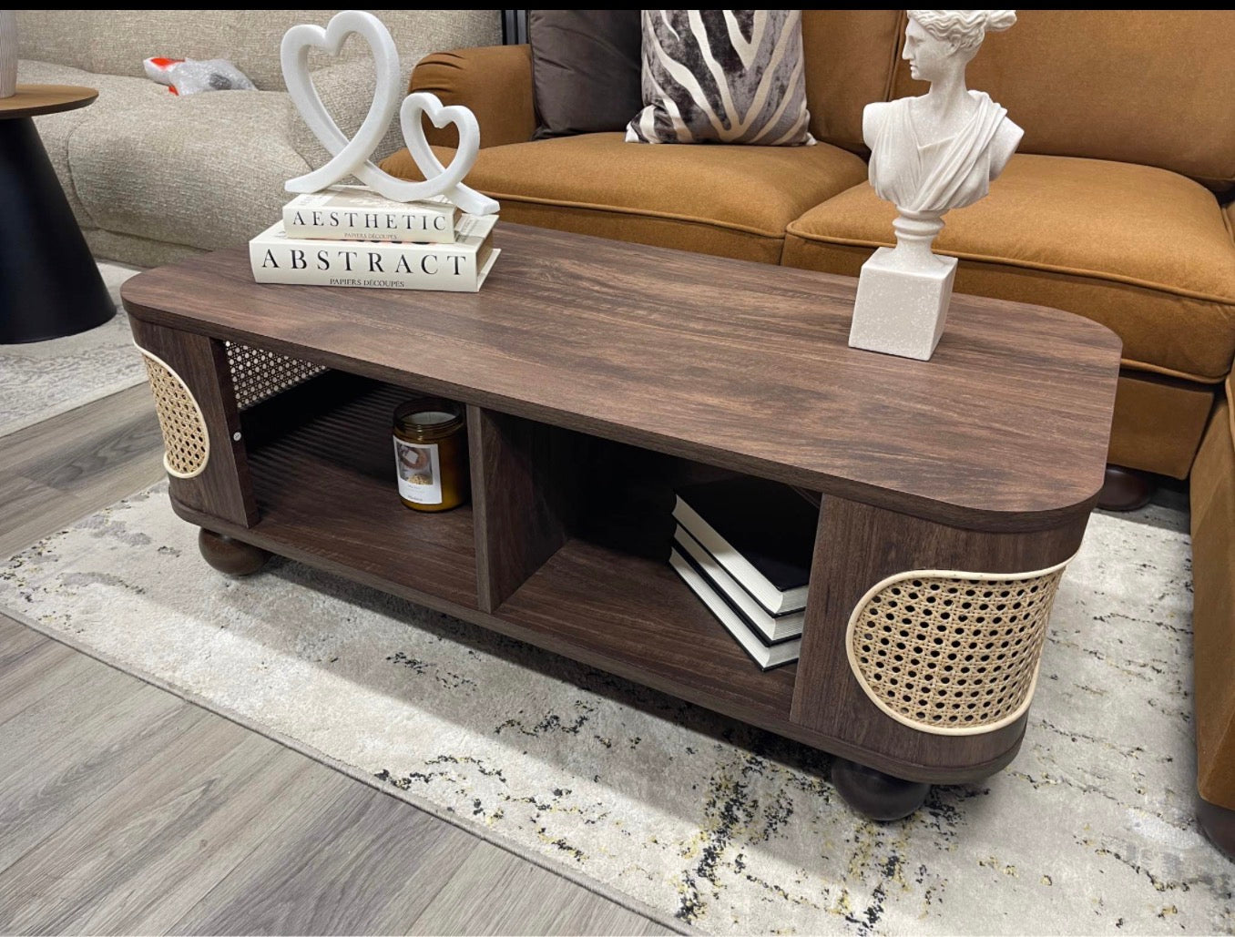 Rectangle Wooden Storage Coffee Table
