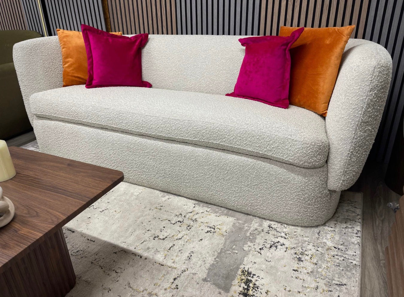 Miller Speckled Boucle 3 Seater Sofa