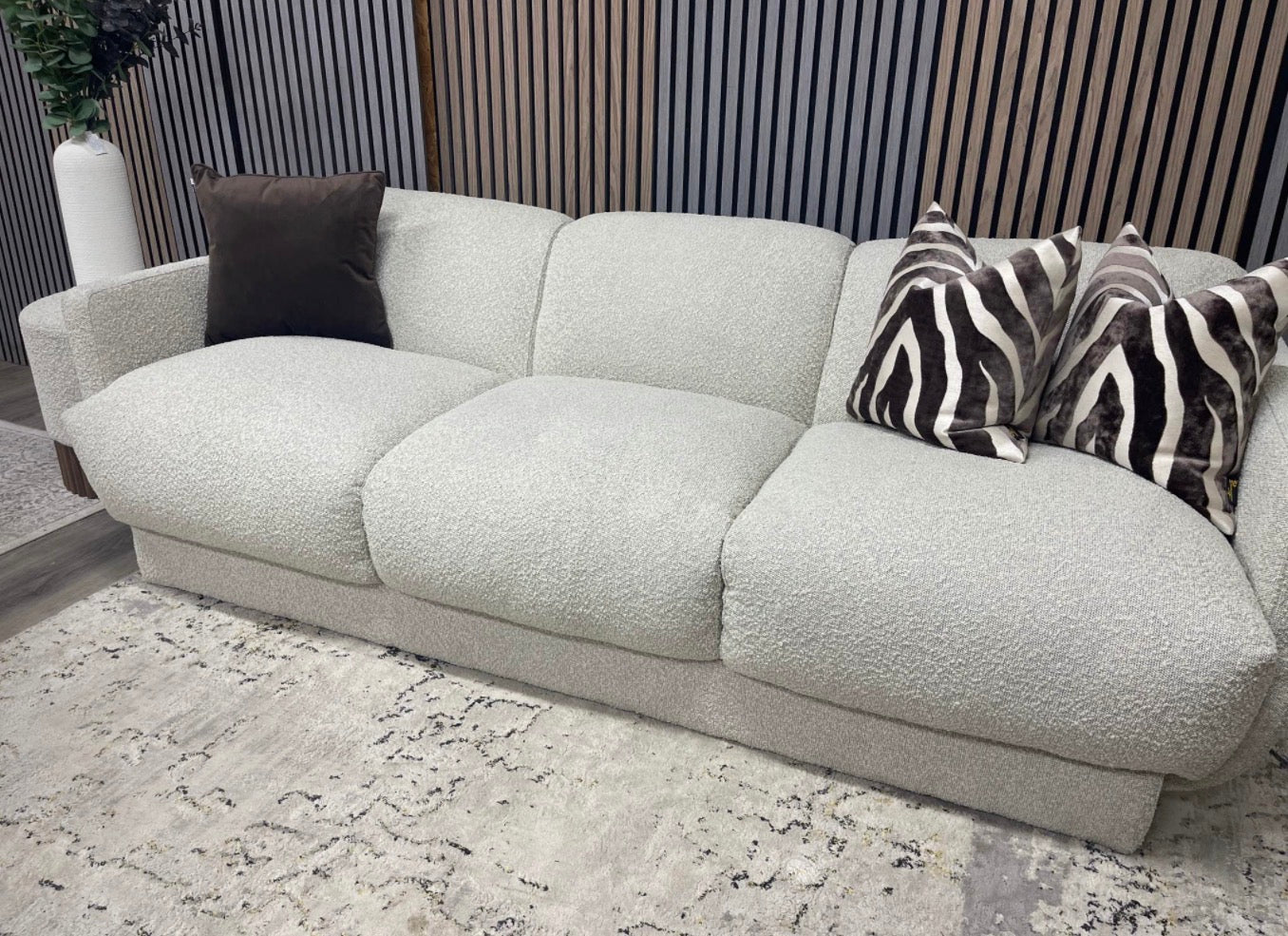 Connick Speckled Boucle 3 Seater Sofa