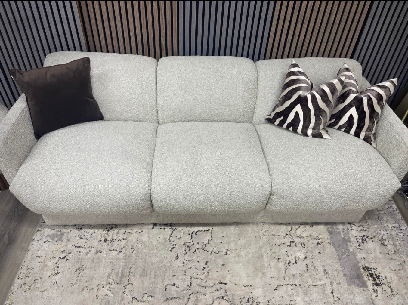Connick Speckled Boucle 3 Seater Sofa