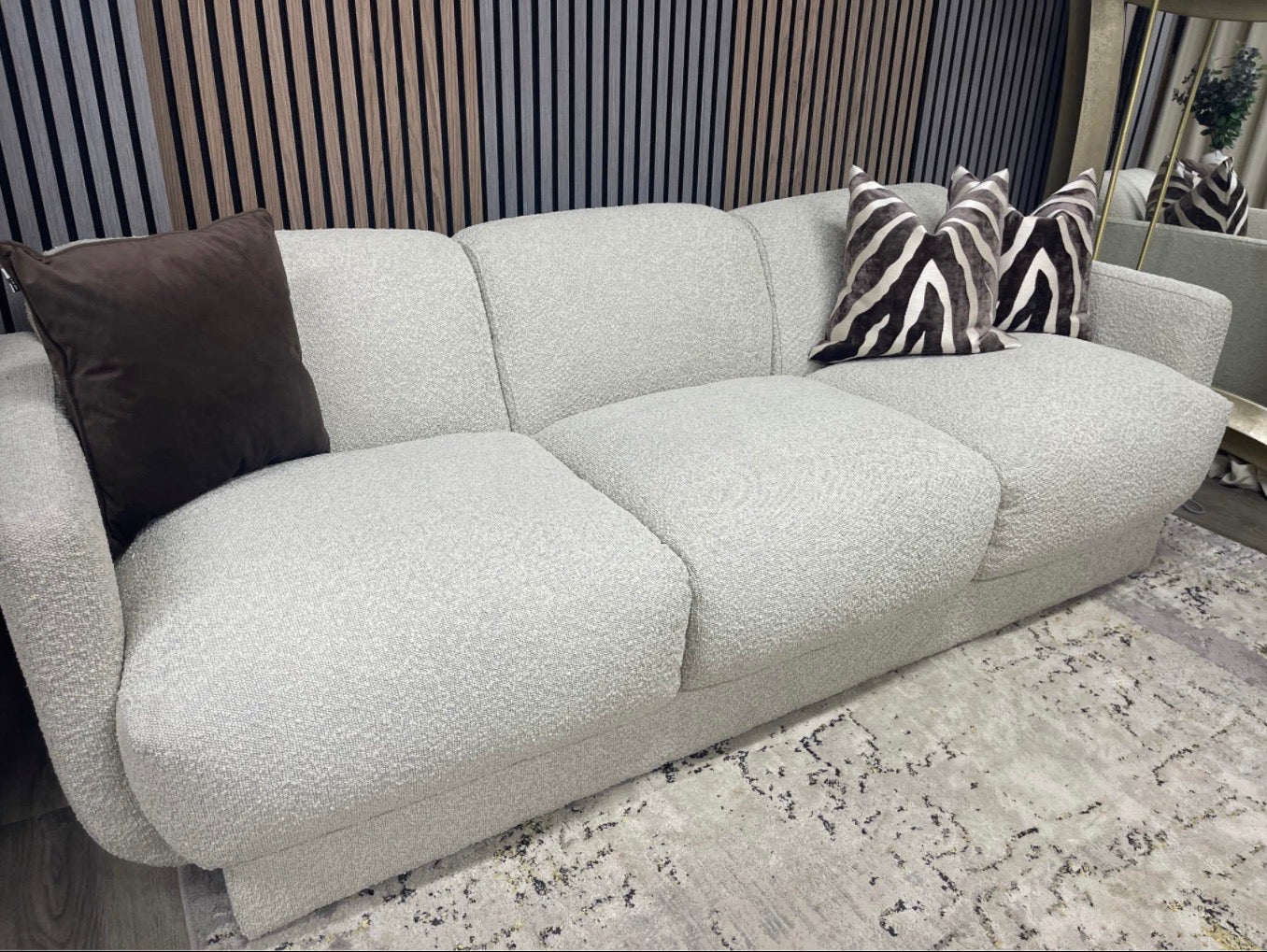 Connick Speckled Boucle 3 Seater Sofa