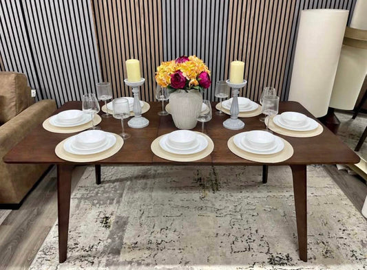 Rectangle Wooden Extendable Dining Table