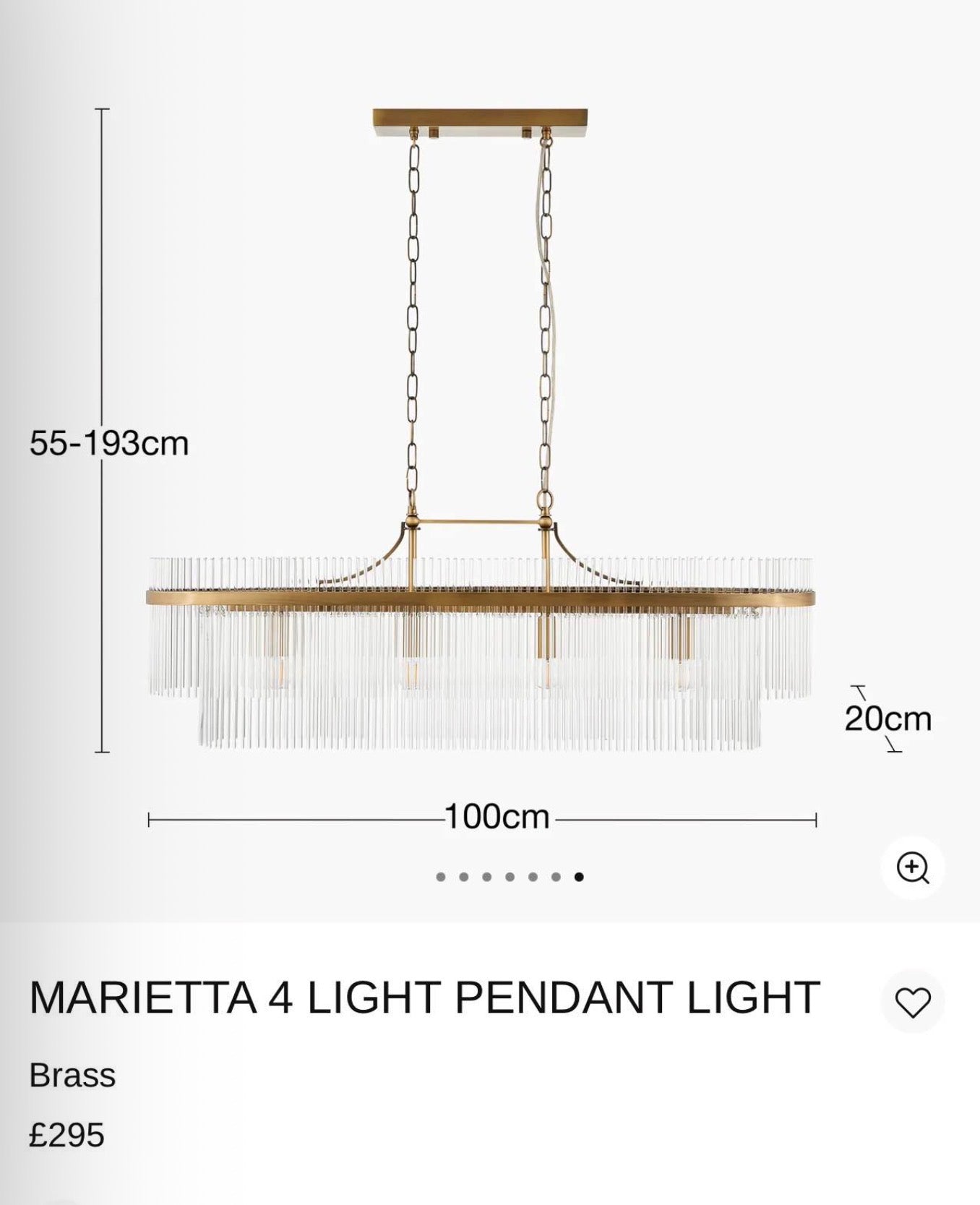 Marietta 4 Light Pendant Light