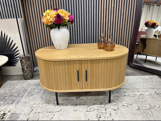 Cult Furniture Mika Oval Wooden Coffee Table