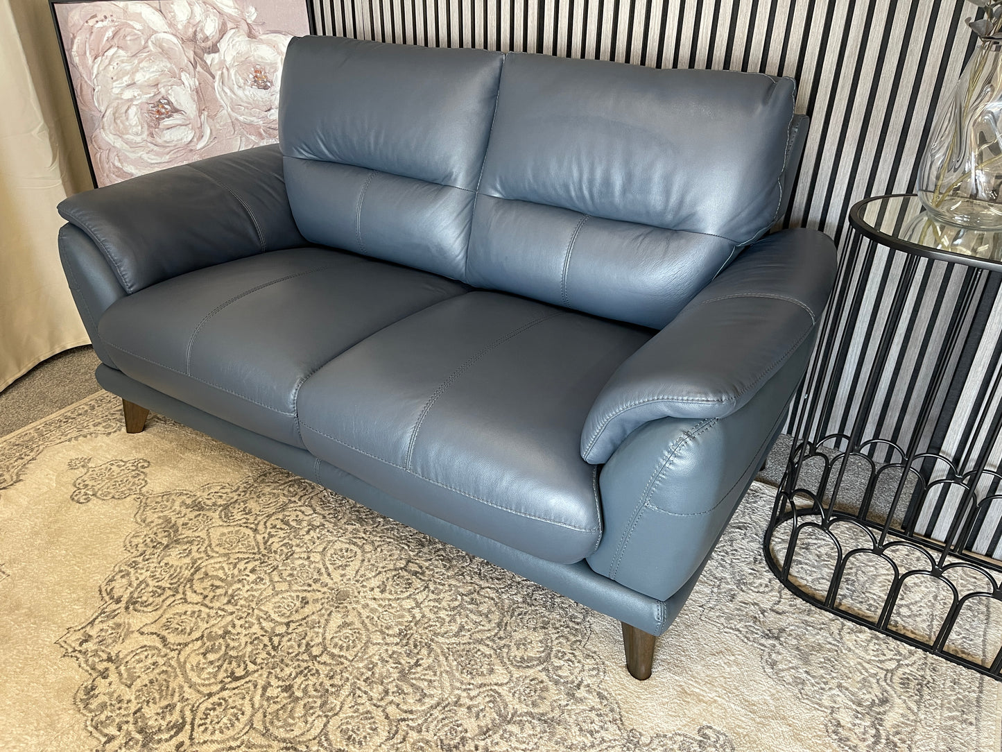 Dfs Leather 2 seater sofa