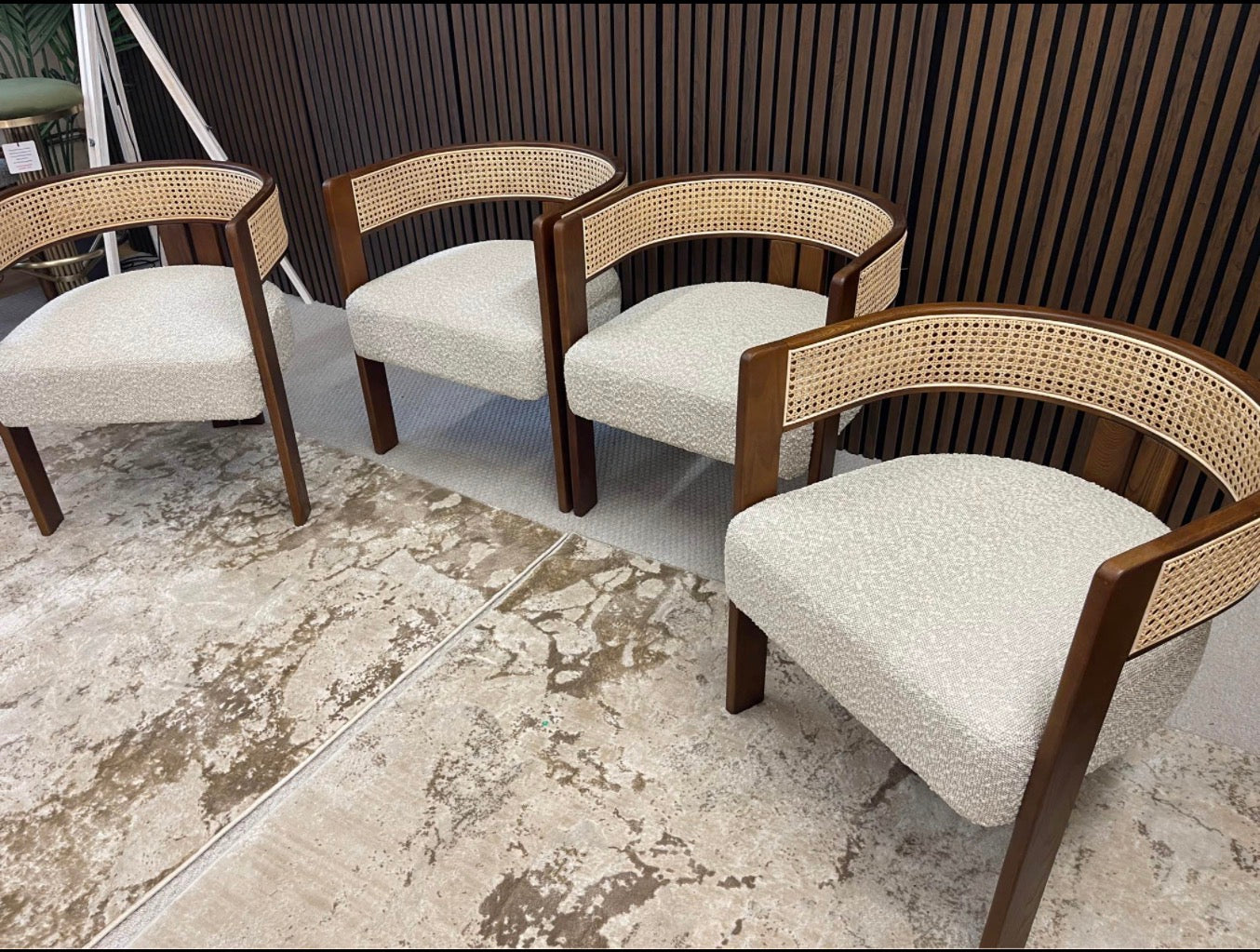 Wooden Carver Dining Chairs x4