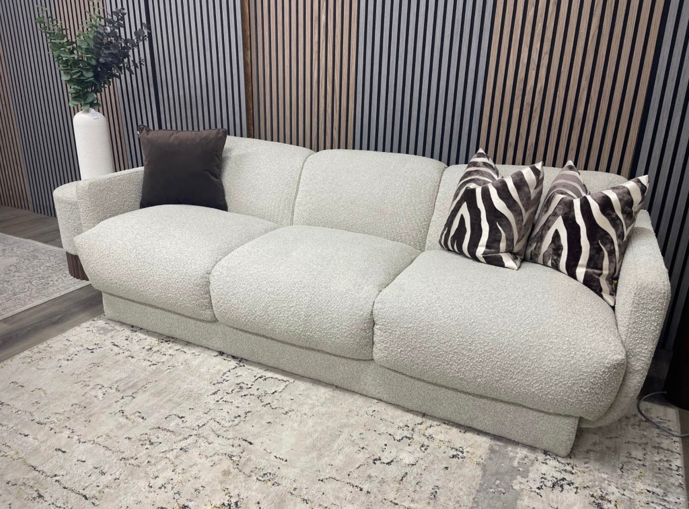 Connick Speckled Boucle 3 Seater Sofa