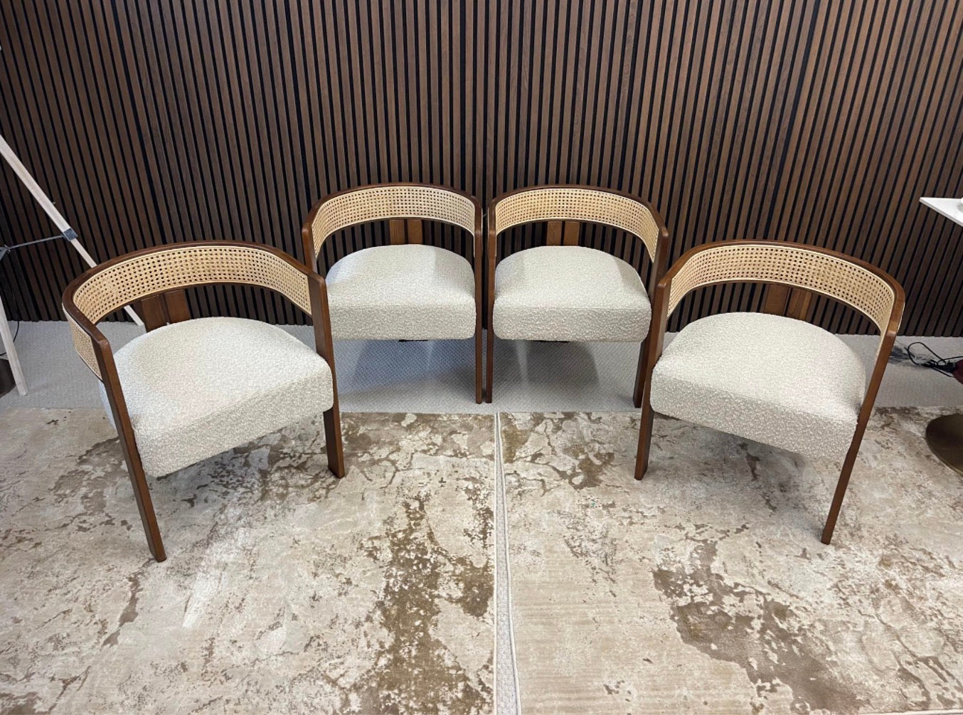 Wooden Carver Dining Chairs x4