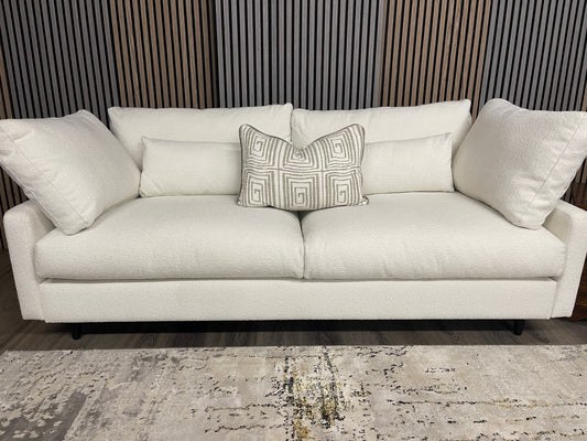 White Swyft Boucle sofa (3 seater)